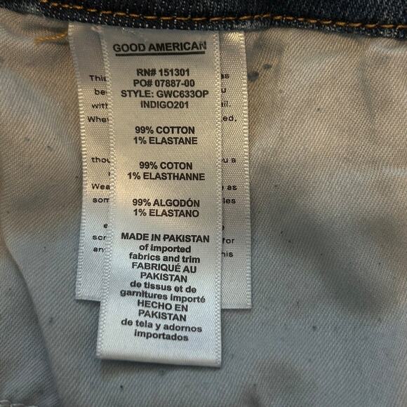 GOOD AMERICAN Good Waist High Rise Crop Skinny Jeans NWT Size 15 - Picture 10 of 11
